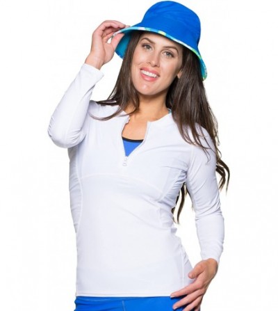 Sun Hats Women's Ola Reversible Bucket Sun Hats - UPF 50+ Sun Protection - Daisy Pink - CX11ZUGOZBV