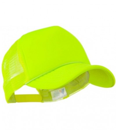 Baseball Caps Neon Color Foam Front Summer Trucker Cap - Neon Yellow - CP11FITYIIF