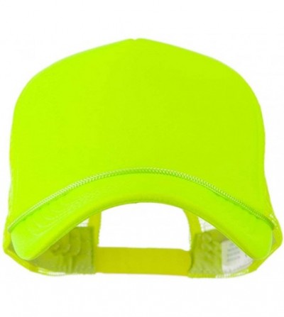 Baseball Caps Neon Color Foam Front Summer Trucker Cap - Neon Yellow - CP11FITYIIF