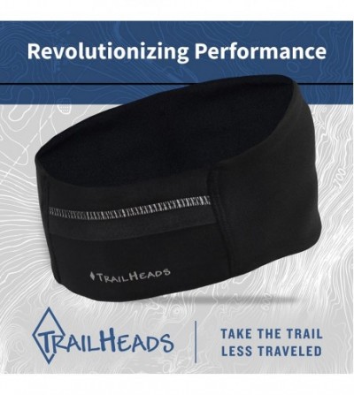 Headbands Ponytail Headband - Adrenaline Series - Women's Running Headband with Reflective Accents - black - CW12MEWFZKD