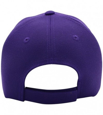 Baseball Caps Classic Baseball Hat Custom A to Z Initial Team Letter- Purple Cap White Black - Letter O - CS18NXYZLQ3