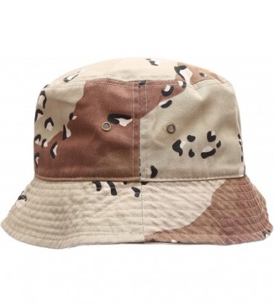 Bucket Hats Summer 100% Cotton Stone Washed Packable Outdoor Activities Fishing Bucket Hat. - Desert - CJ183KDI6X0