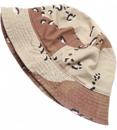 Bucket Hats Summer 100% Cotton Stone Washed Packable Outdoor Activities Fishing Bucket Hat. - Desert - CJ183KDI6X0
