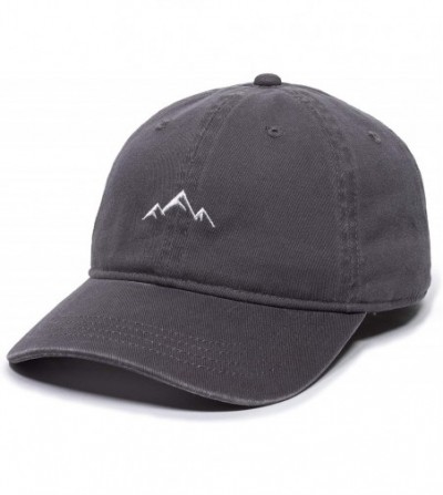 Baseball Caps Unisex-Adult Mountain Dad Hat - Charcoal - C3188LE7E0A