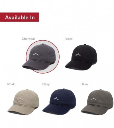 Baseball Caps Unisex-Adult Mountain Dad Hat - Charcoal - C3188LE7E0A