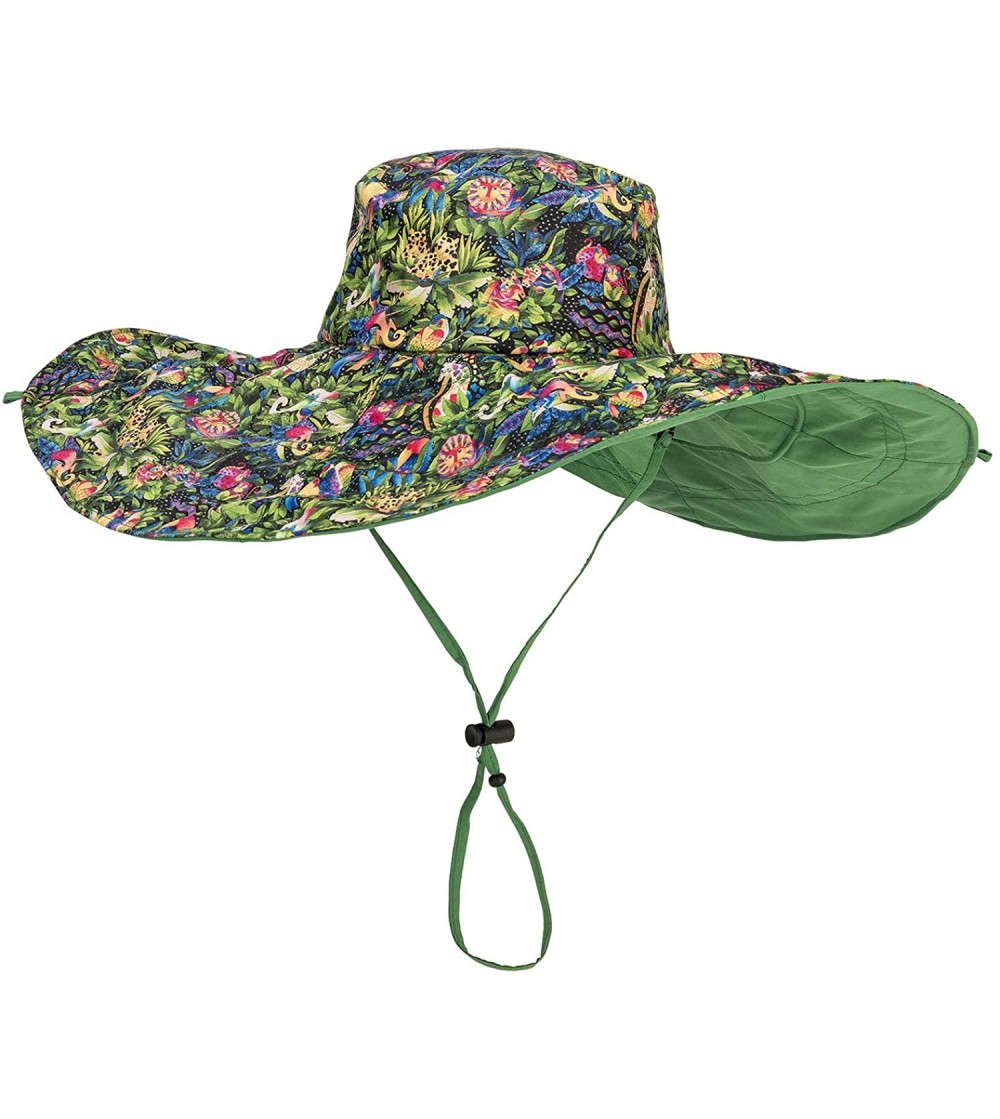 Sun Hats Women's One Size Reversible - Jungle Song - CS18OEIUURZ
