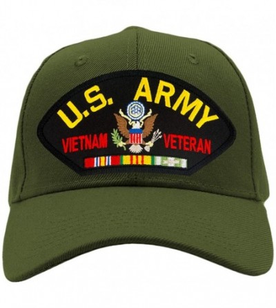Baseball Caps US Army - Vietnam Veteran Hat/Ballcap Adjustable One Size Fits Most - Olive Green - C218K2A20DT