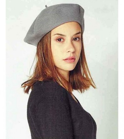 Berets Heritage Traditional French Wool Beret - Marine - CJ18UES58R6