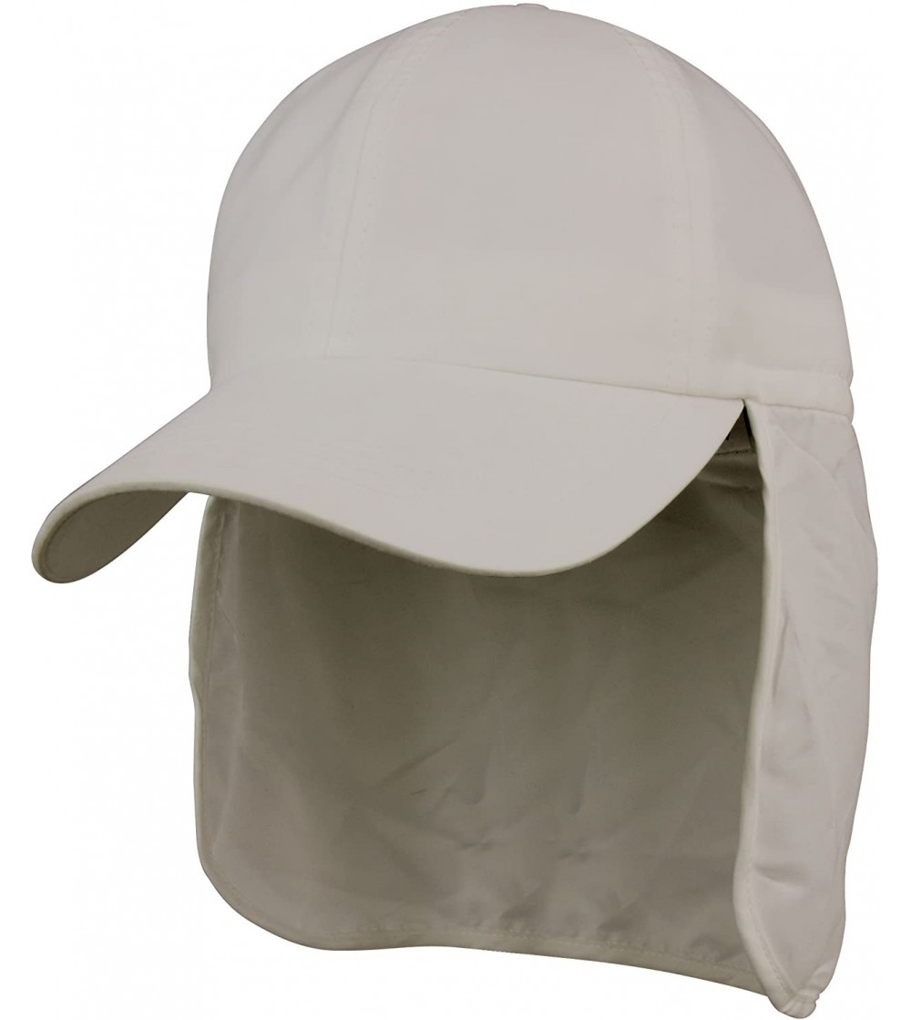 Sun Hats Brushed Microfiber Cap with Flap - Grey - C811LV4H37T