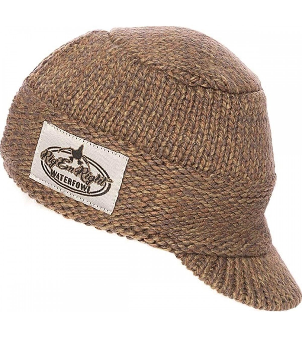 Skullies & Beanies Rig'Em Right Heavy Weight Billed Knit Beanie - Olive Timber - CG11O534ACN