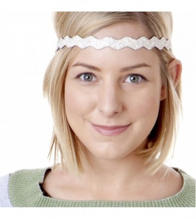 Headbands Women's Adjustable No Slip Cute Fashion Headbands Bling Glitter Hairband Packs - CA186GGGXKL