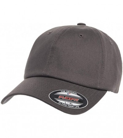 Baseball Caps Flexfit Cotton Twill Dad Hat - Low Profile- Stretch Fit Ballcap w/Hat Liner - Dk Grey - CE18H0N2OT5