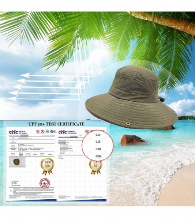 Sun Hats Sun Hat Men Protection Summer Bucket Wide Brim - CT18UZO3HCZ