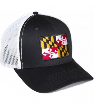 Baseball Caps Maryland Flag Snapback Trucker Baseball Hat - C718AYN3EHH