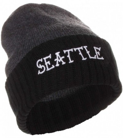 Skullies & Beanies Unisex USA Cities Knit Hat Cap Beanie - Seattle - CH12N45AUL1
