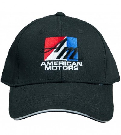 Baseball Caps American Motors Corporation Logo Hat Embroidered Cap - Black - CV12LJPNLM5