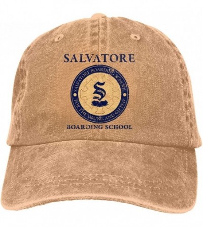 Baseball Caps Salvatore Boarding School Baseball Cap for Mens and Womens - Natural - C618SN4DG9Q