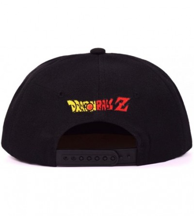 Skullies & Beanies Anime Dragon Ball Z Baseball Cap Canvas Snapback Cap Hip-Hop Flat Hat - Black - C418G2I3K0R