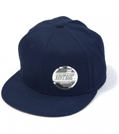 Baseball Caps Flat to Full Flip Brim Cotton Twill Bendable Visor Adjustable Snapback Caps - Navy - CT125VOLQNV