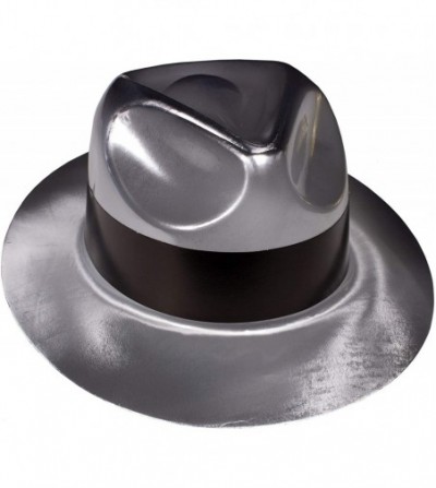 Fedoras Gangster Hat Fedoras - Silver - CX114TN5CLX
