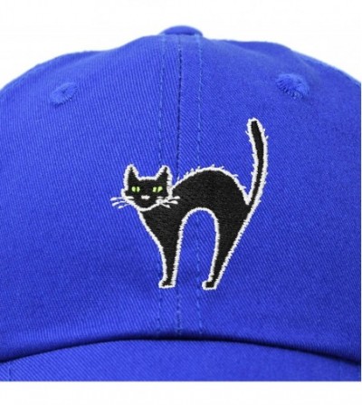 Baseball Caps Black Cat Hat Womens Halloween Baseball Cap - Royal Blue - CW18Z52NNGR