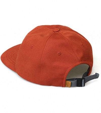 Baseball Caps Flat Brim Strapback Adjustable Trucker Cap Snapback for Unisex Hat Engineer Pack Buckel Back Npc Orange - Orang...