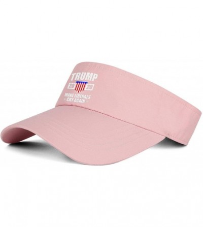 Visors Trump 2020 Men's/Women's Top Level No-top Sun Visor Hat Cool Hats - Trump 2020-12 - CT18WZ7D9KA