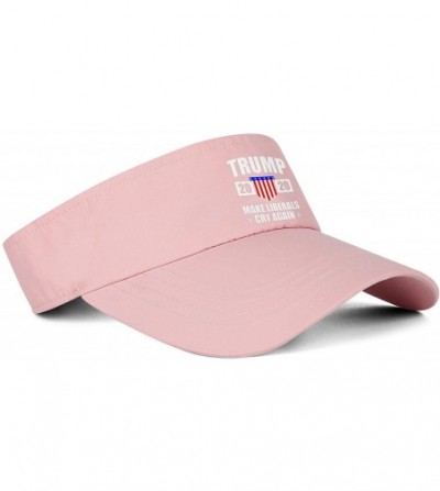 Visors Trump 2020 Men's/Women's Top Level No-top Sun Visor Hat Cool Hats - Trump 2020-12 - CT18WZ7D9KA