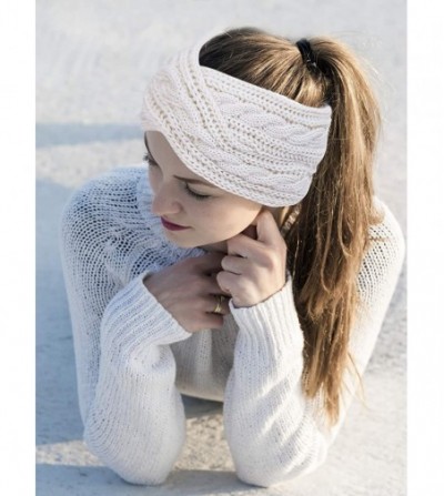 Cold Weather Headbands Knitted Hairband Crochet Twist Ear Warmer Winter Braided Head Wraps for Women Girls - Color I - CS1927...