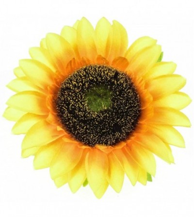 Headbands Sunflower Crown Sunflower Headband Sunflower Halo Hair Accessories (Big Yellow Clip) - CA18NGHUU0R