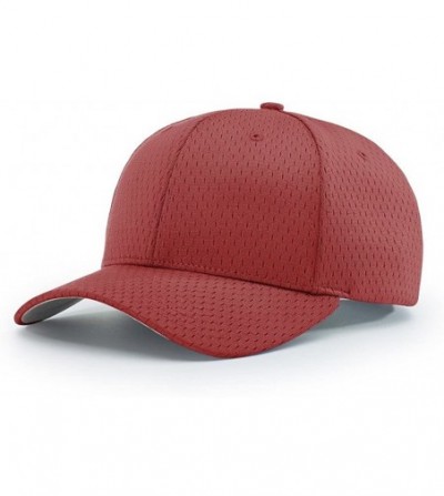 Baseball Caps 414 Pro Mesh Adjustable Blank Baseball Cap Fit Hat - Cardinal - CP1873ZX3A4