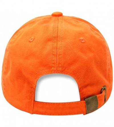 Baseball Caps Girl Power Dad Hat Cotton Baseball Cap Polo Style Low Profile - Orange - CR18OA3SC0Z