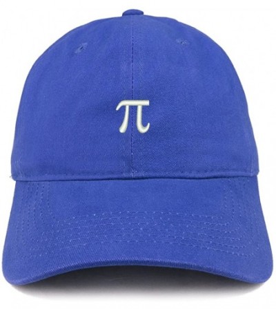 Baseball Caps Pie Math Symbol Small Embroidered Cotton Dad Hat - Royal - CC18GC0N0RL