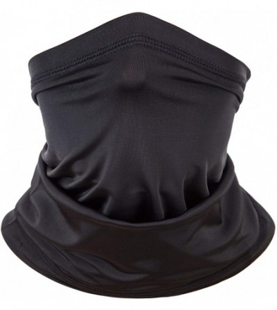 Skullies & Beanies Multifunctional Neck Gaiter Bandana- Face Scarf Sun Dust Wind Proof Headbands - Black - CF1884MM9EC