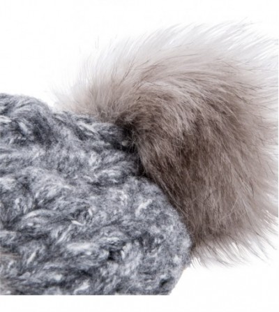 Skullies & Beanies Winter Hats for Women Warm Knit Plus Faux Fur Lining for Ultra Warm and Beautiful Hats - CH182MCRY2H