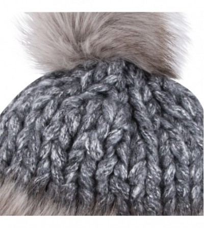 Skullies & Beanies Winter Hats for Women Warm Knit Plus Faux Fur Lining for Ultra Warm and Beautiful Hats - CH182MCRY2H