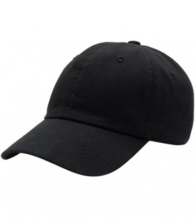 Baseball Caps Baseball Cap for Men Women - 100% Cotton Classic Dad Hat - Black - CX18EE4X286