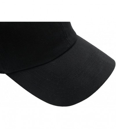 Baseball Caps Baseball Cap for Men Women - 100% Cotton Classic Dad Hat - Black - CX18EE4X286