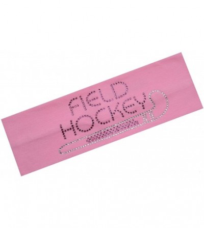 Headbands Field Hockey Rhinestone Stretch Headband for Girls- Teens and Adults - Light Pink - C011QC7QUOR