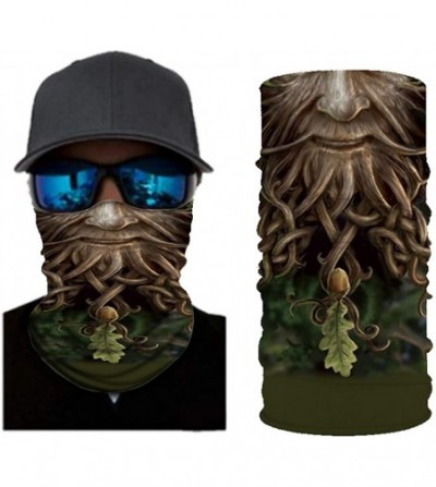 Balaclavas 4pcs 3D Print Multifunction Outdoor Headwear Face Dust Mask Cover Bandanas Magic Scarf - 4pack4 - CO198OW8A6N