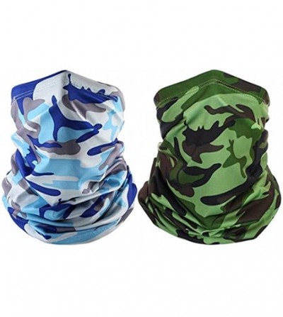 Balaclavas Summer Neck Gaiter Bandana Face Scarf Mask Fishing Hiking Cycling Sun Uv Mask - Camouflage Blue+camouflage Green -...