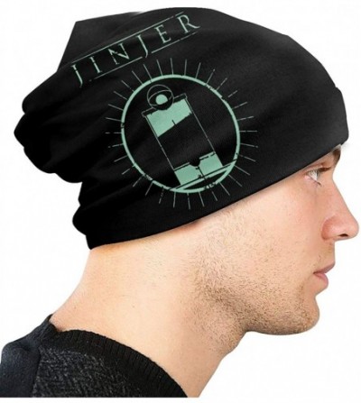Skullies & Beanies Jinjer Adult Men's Knit Hat - Deliciously Soft Daily Beanie in Fine Knit Knit Hat Black - Black - CG18AK80OEM