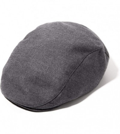 Newsboy Caps Men Winter Cold Weather Newsboy Flat Cap Stylish Hat with Adjustable Buckle - Grey - C918T0D0LOZ