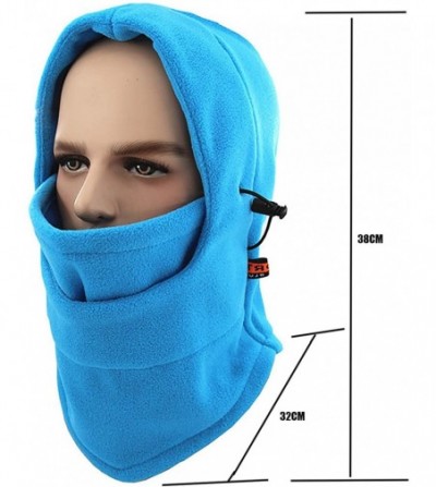 Balaclavas Balaclava Windproof Ski Face Mask Warm Fleece Ear-Flap Winter Hats Hoodie MK9 - Coffee - C818LD2RSD6