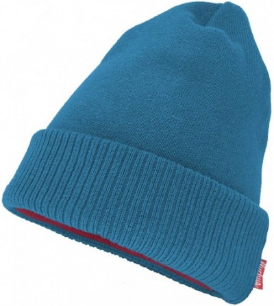 Skullies & Beanies Adult Unisex Cool Cotton Beanie Slouch Skull Cap Long Baggy Winter Hat Warm - Solid - Light Blue - CX18KZM...