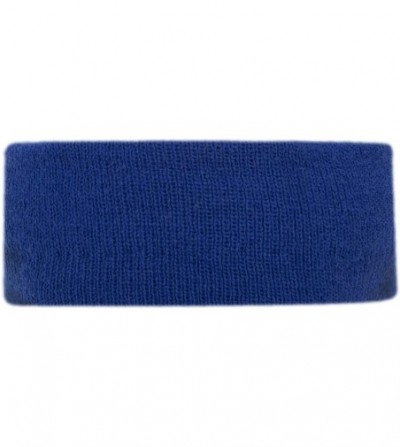 Skullies & Beanies USA Made Stretch Headband - Royal Blue - C81885ZNMWT