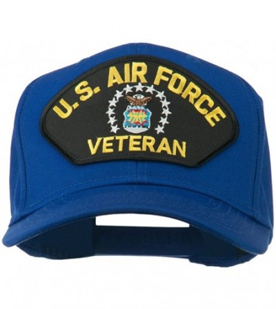 Baseball Caps US Air Force Veteran Military Patch Cap - Royal - CP11QLMLL33