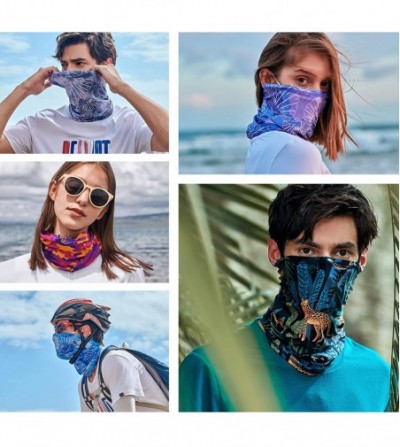 Balaclavas Funny Face Masks for Men and Women Outdoor Headscarf Riding Scarf Wrap Neck Warmer UV Cut Bandana - C9199E6ILI7