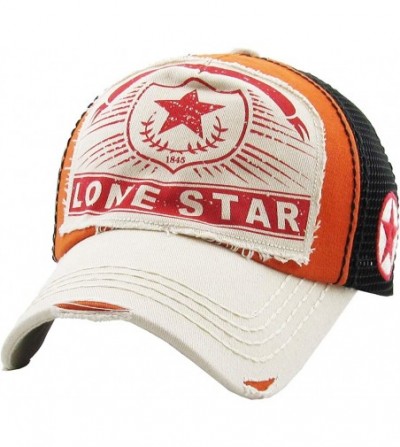 Baseball Caps Lonestar Collection Big T Western Dallas Houston Hats Vintage Distressed Baseball Cap Dad Hat Adjustable - CK18...