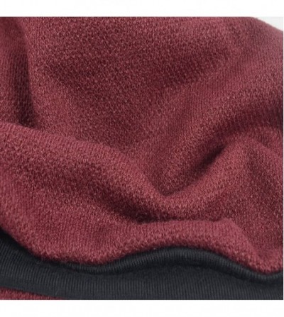 Skullies & Beanies Slouch Beanie Hat for Men Women Summer Winter B010 - Claret-soild - C318YZC47CN